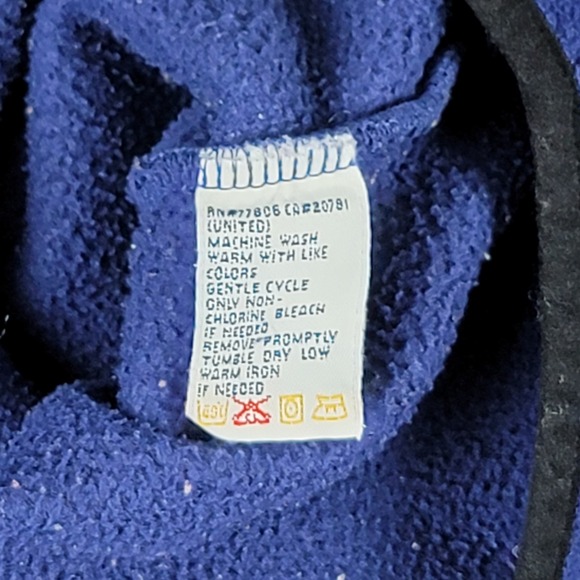 Vintage Tommy Hilfiger‎ 1/4 Zip Men's Extra Large XL Blue Y2K Fleece Sweater - Picture 10 of 10